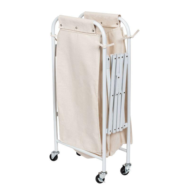 Accordion Triple Sorter Laundry Hamper