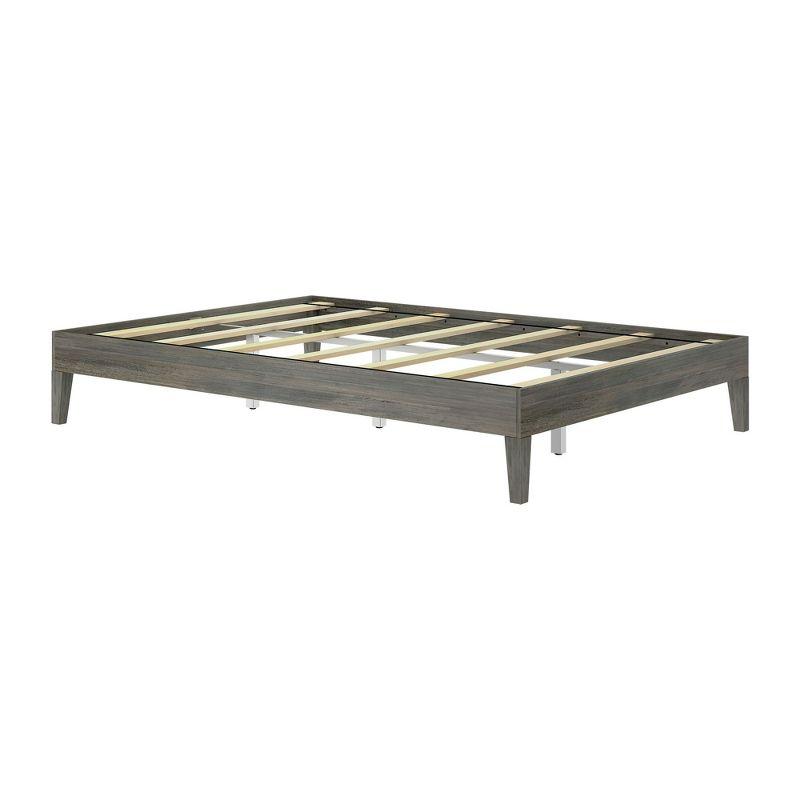 Plank+Beam Queen-Size Platform Bed, Driftwood