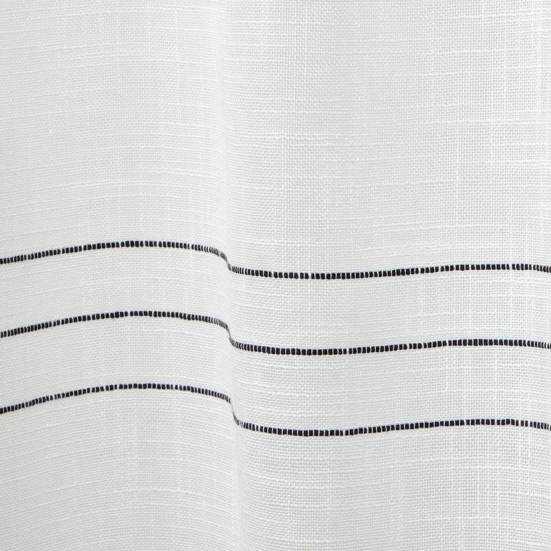 96"x54" Demi Light Filtering Curtain Panel with Tassels Black - Exclusive Home