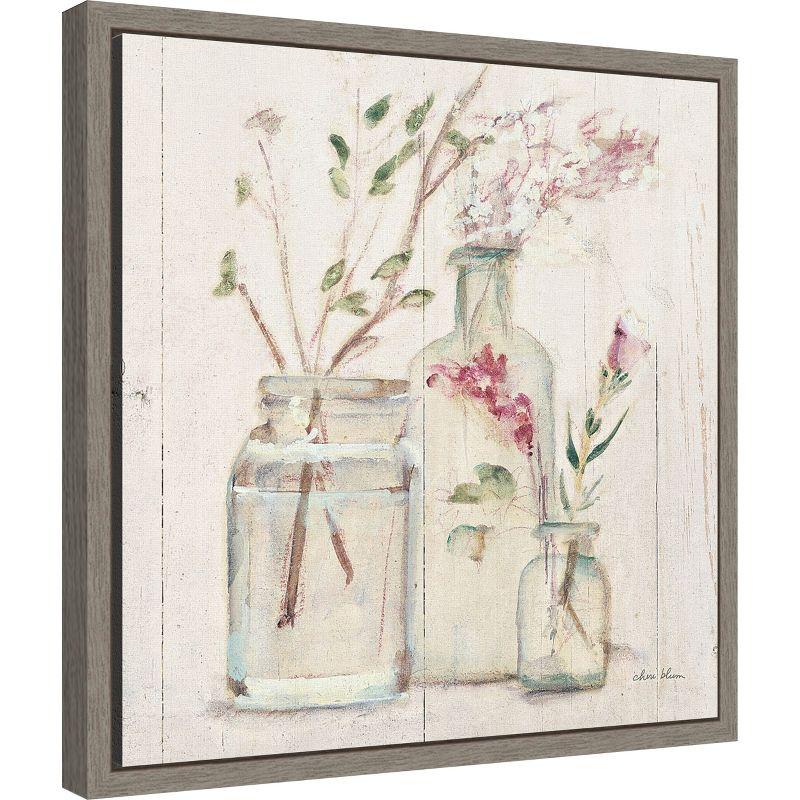 Amanti Art Blossoms on Birch VI by Cheri Blum Canvas Wall Art Print Framed 16-in. x 16-in.