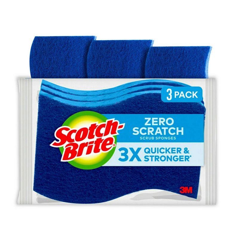 Scotch-Brite Blue Non-Scratch Scrub Sponges 3-Pack