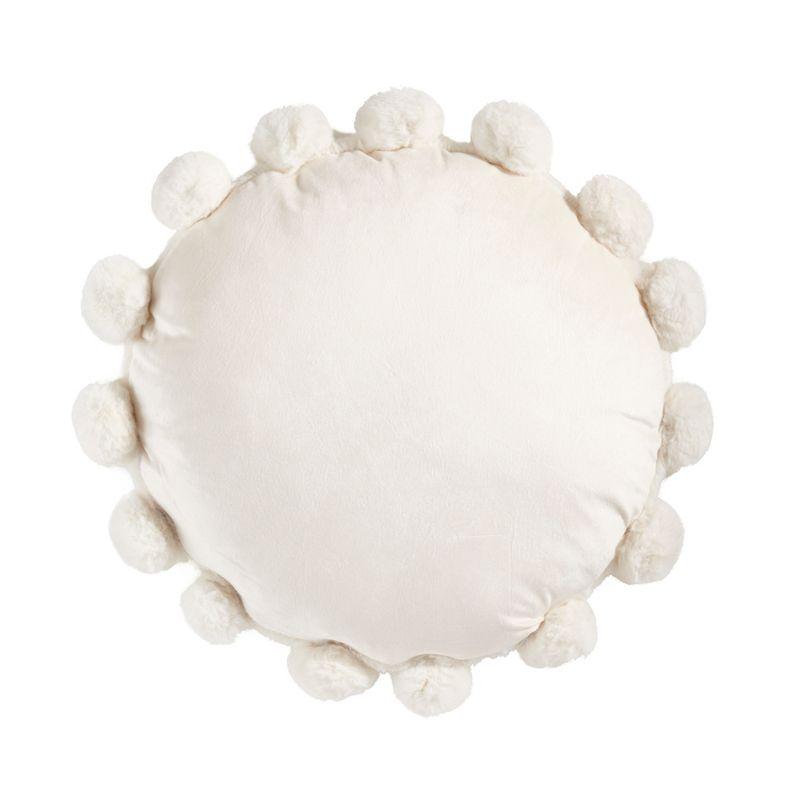 Saro Faux Rabbit Fur Collection Throw Pillow