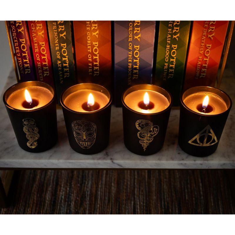 Ukonic Harry Potter Dark Arts Scented Soy Wax Candle Collection | Set of 4