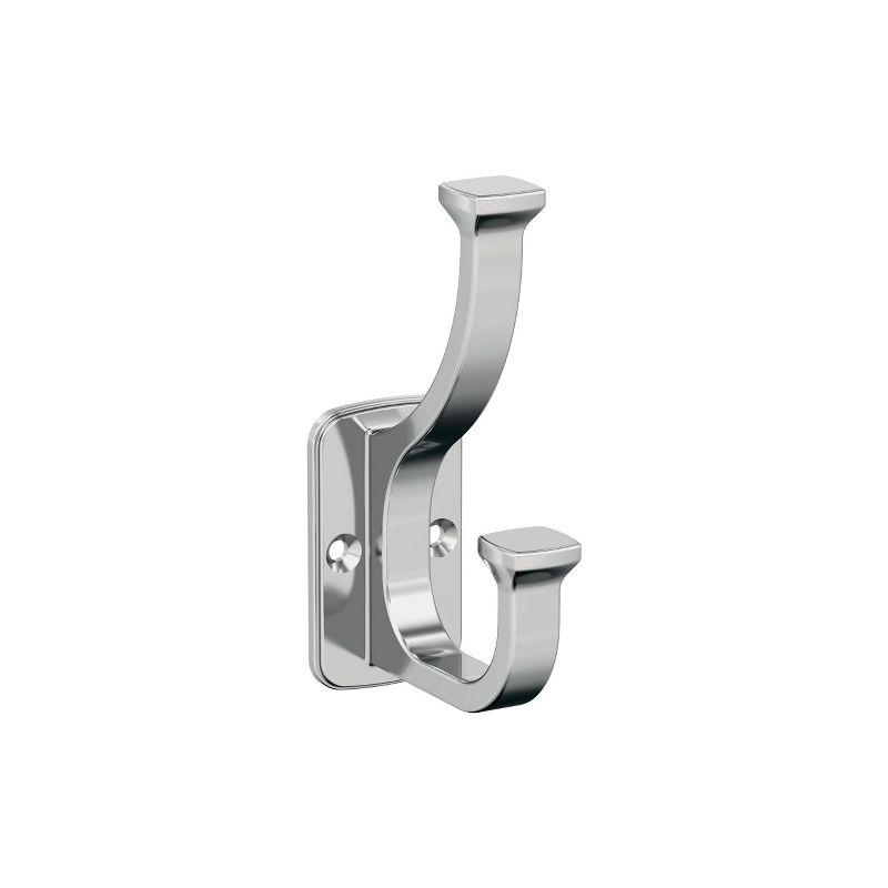 Alder Transitional Double Prong Decorative Wall Hook