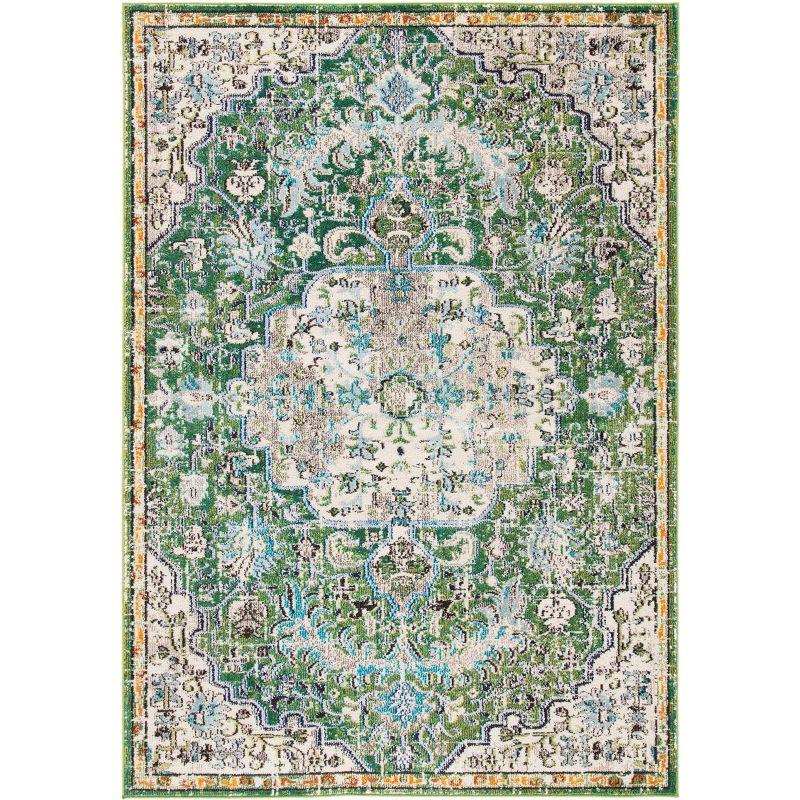 Turquoise Mirage 6' x 9' Hand-Knotted Easy-Care Area Rug