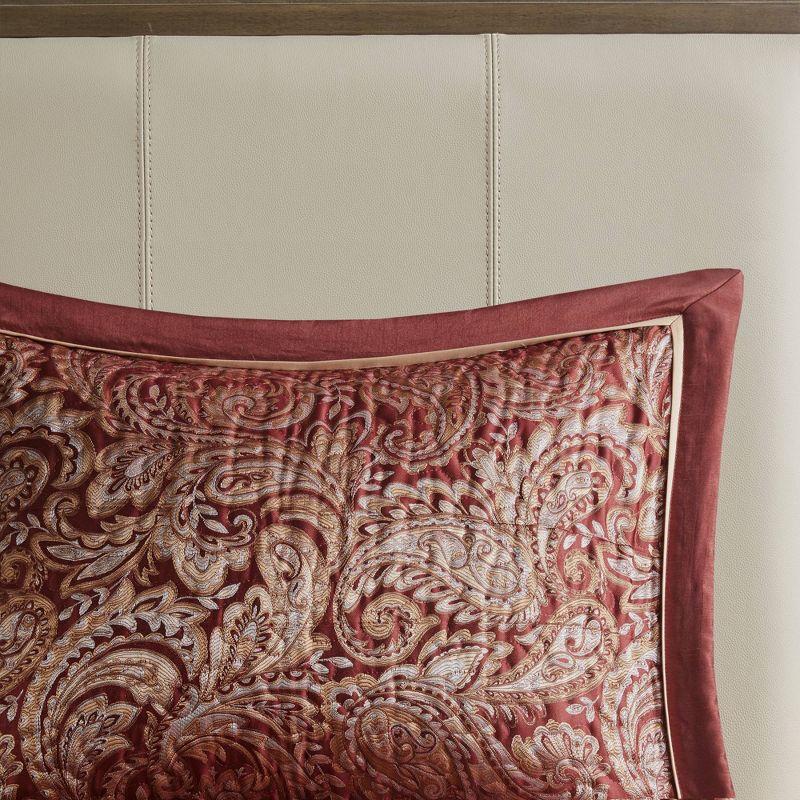 Madison Park Aubrey 5 Piece Jacquard Bedspread Set with Throw Pillows
