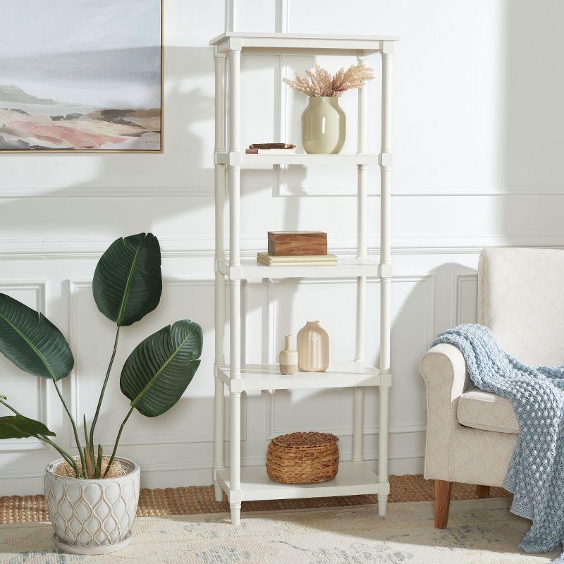 Odessa Bookcase - AMH5721 - Vintage White - Safavieh Couture