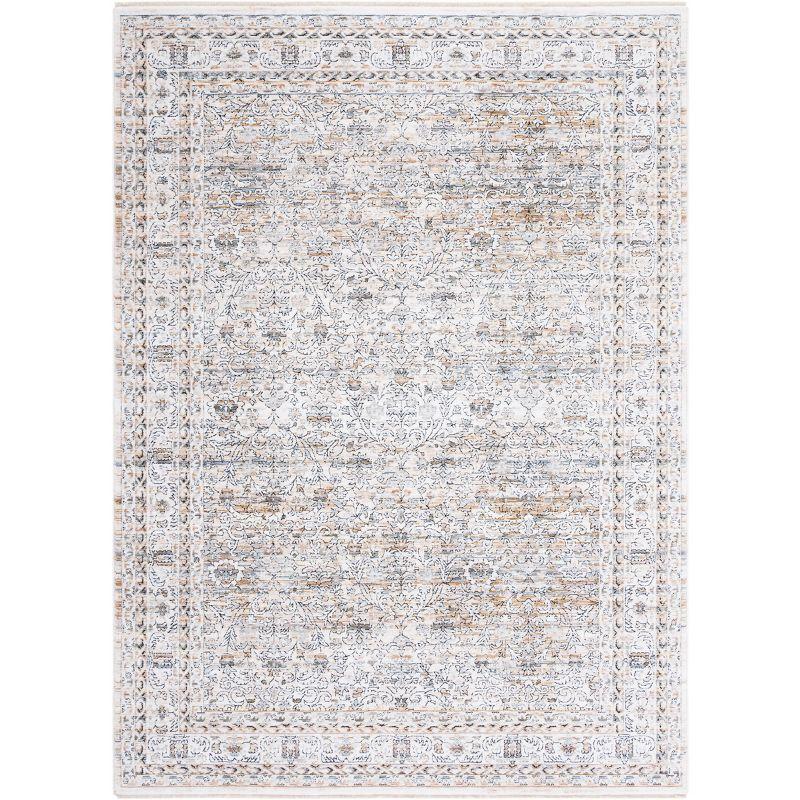 Ivory Elegance 8' x 10' Oriental-Inspired Synthetic Rug