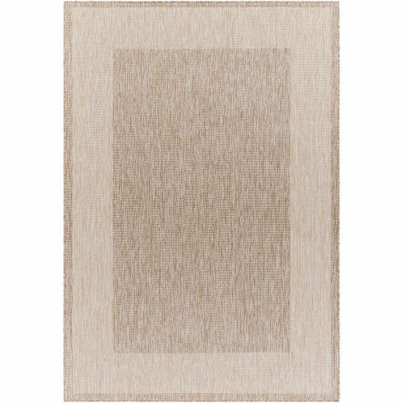 Kiah Gray and Beige Rectangular Stain-Resistant Area Rug 5'3" x 7'