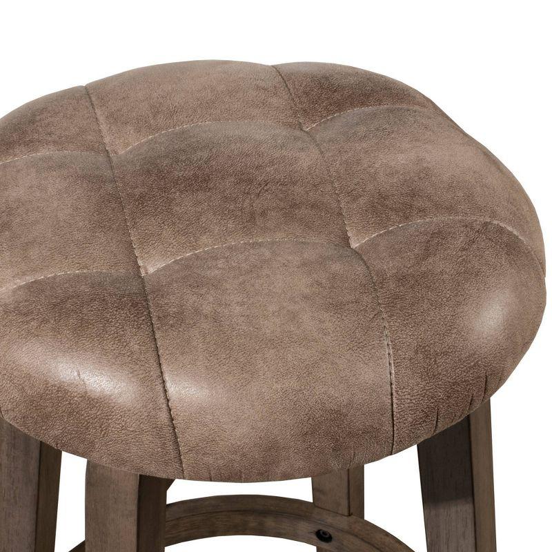 Odette Backless Swivel Counter Height Barstool Taupe - Hillsdale Furniture