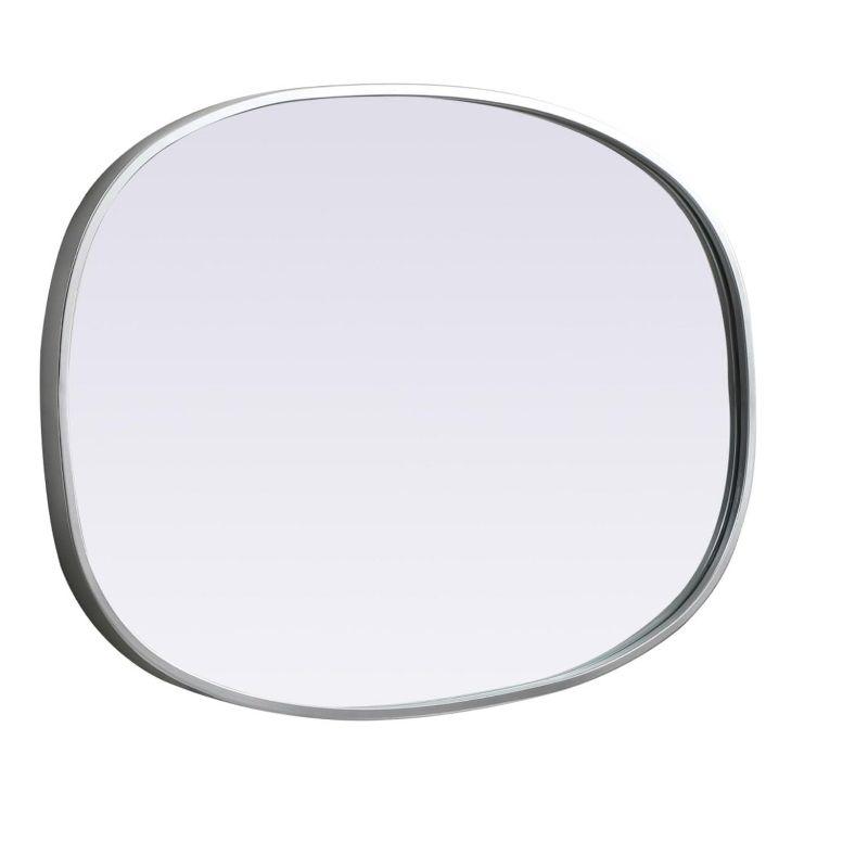 Sabine Metal Curved Oval Wall Mirror