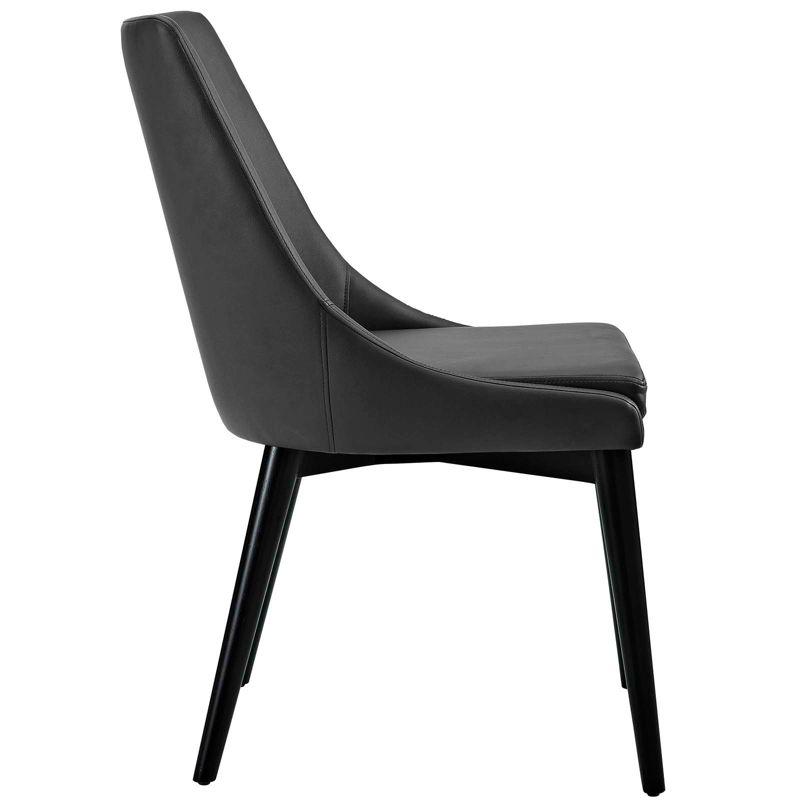 Viscount Vinyl Dining Chair Black - Modway