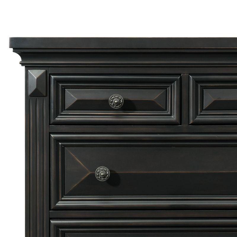 Trent 6 Drawer Chest Black - Picket House Furnishings