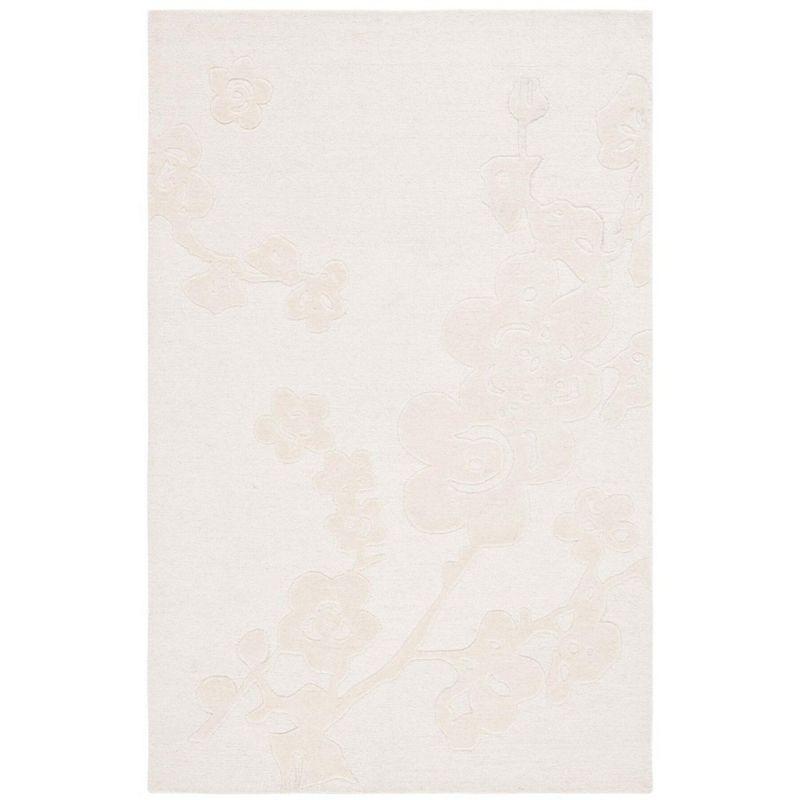 Ebony EBN504 Hand Tufted Accent Rug - Ivory - 3'x5' - Safavieh.