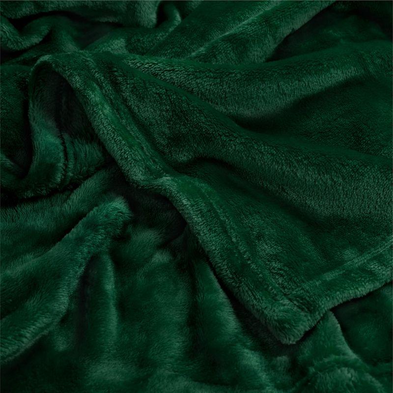 PAVILIA Luxury Fleece Blanket Throw for Bed, Soft Lightweight Plush Flannel Blanket for Sofa Couch