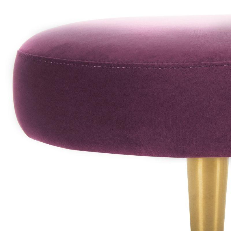 Corinne Oval Bench - SFV4704 - Plum/Gold - Safavieh Couture