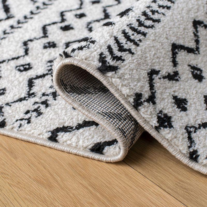 Tulum TUL267 Power Loomed Indoor Area Rug - Ivory/Black - 12'x15' - Safavieh
