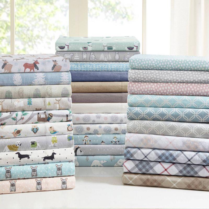 Madison Park Cozy Flannel 100% Cotton Sheet Set