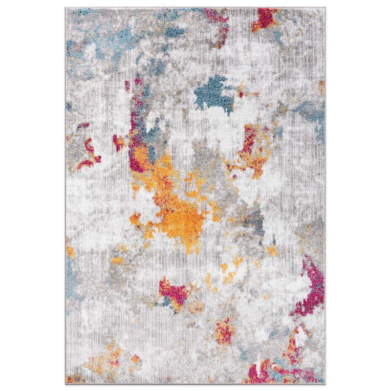 World Rug Gallery Contemporary Abstract Elegance Area Rug - MULTI 3'3"x5'