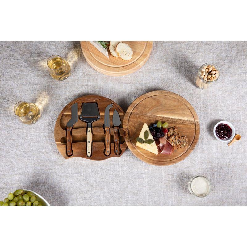 Toscana Monogram Acacia Circo Cheese Cutting Board and Tools Set - P