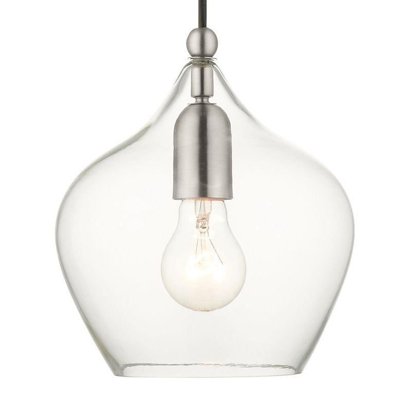 Livex Lighting Pendants 1 - Light Pendant in  Brushed Nickel