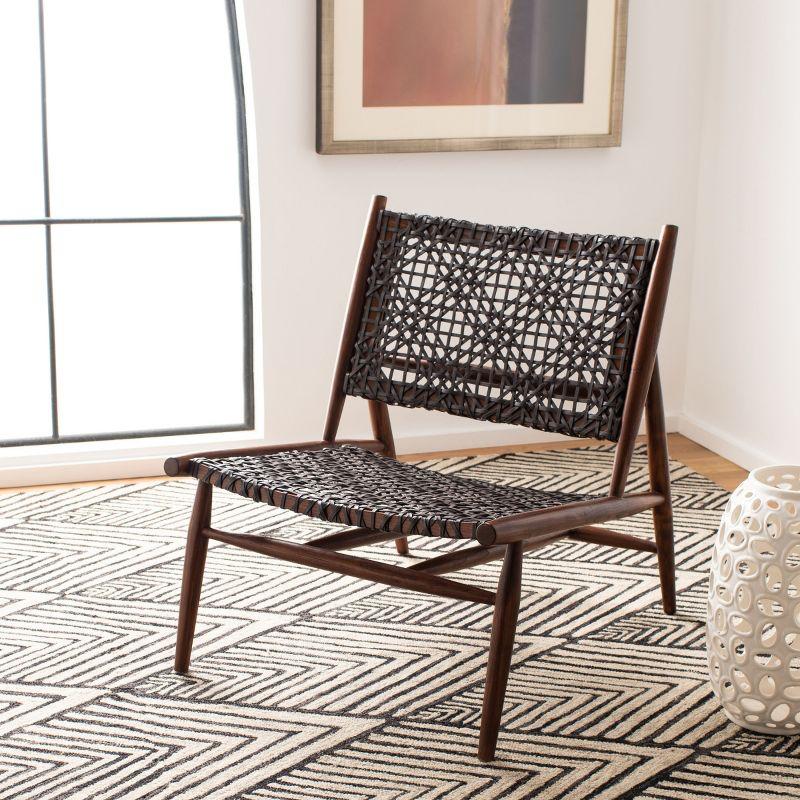 Soleil Accent Chair - ACH1001 - Brown/Brown - Safavieh