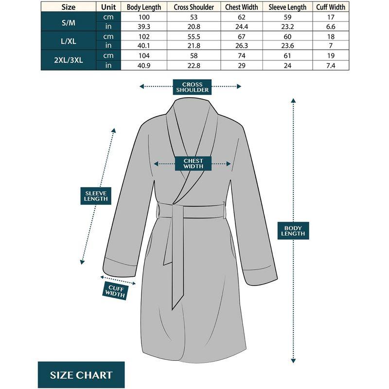 PAVILIA Premium Womens Plush Robe, Super Soft Fuzzy Bathrobe, Cozy Spa Robe with Pockets for Women