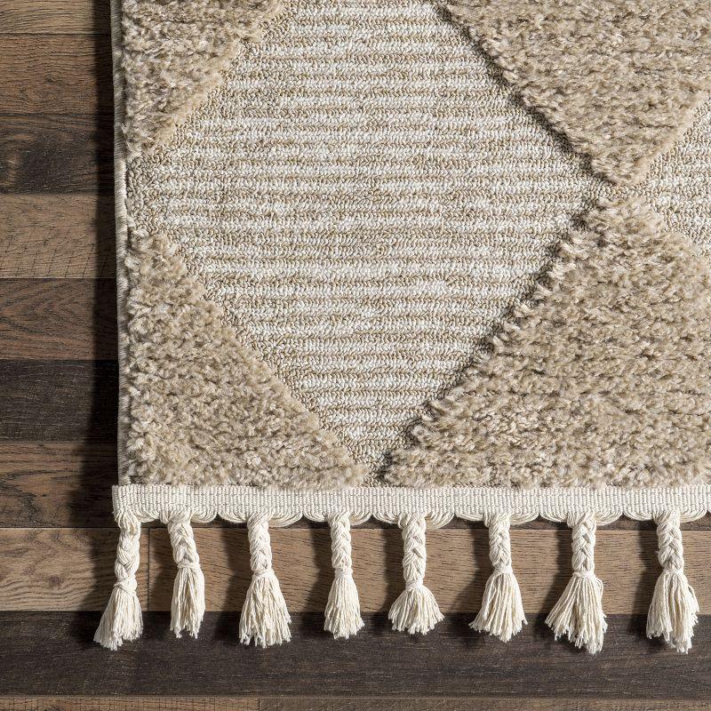 Nuloom Marissa High/Low Diamond Tassel Indoor Area Rug