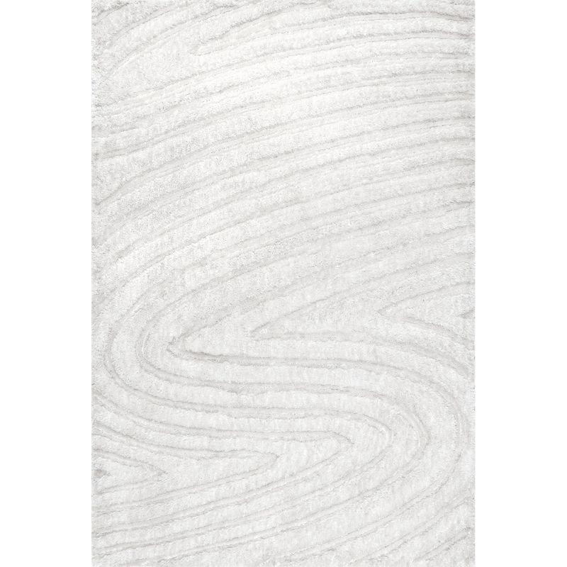 Nuloom Isabel Abstract 8x10 Indoor Area Rug for Living Room Bedroom Dining Room, Off White