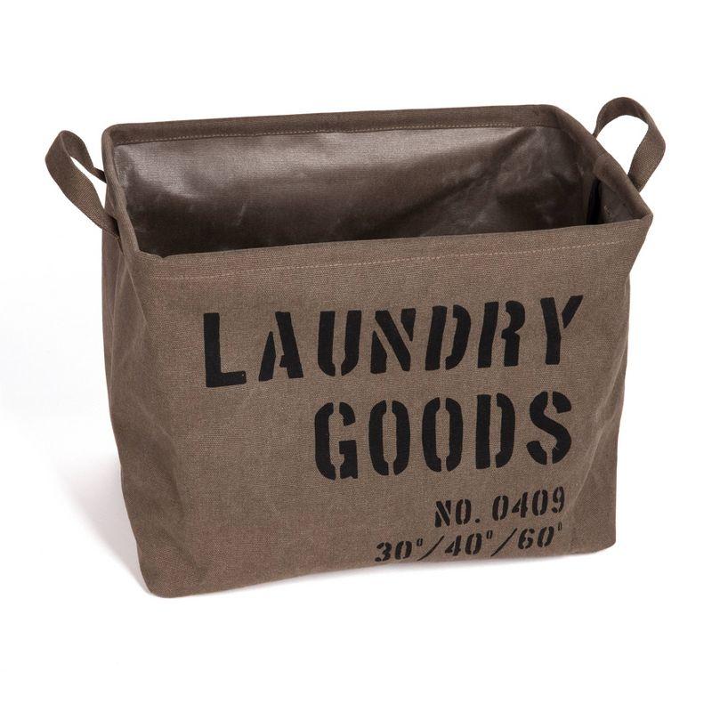 Danya B. Army Canvas Laundry Basket