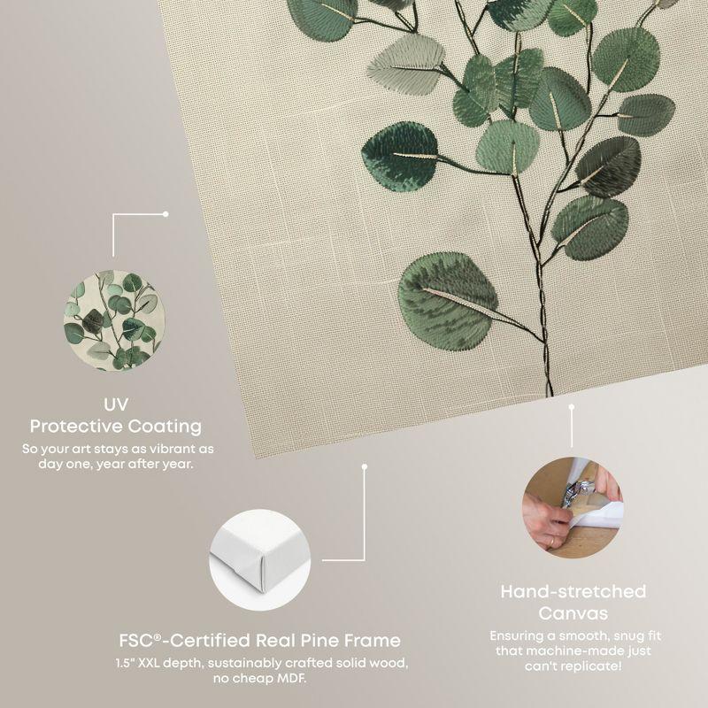 Art Remedy Eucalyptus Embroidery Botanical Art Prints Wall Art by Art Remedy