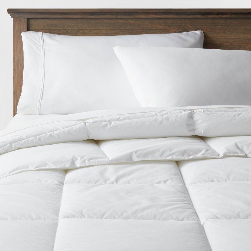 Full/Queen White Cotton Down Alternative Comforter