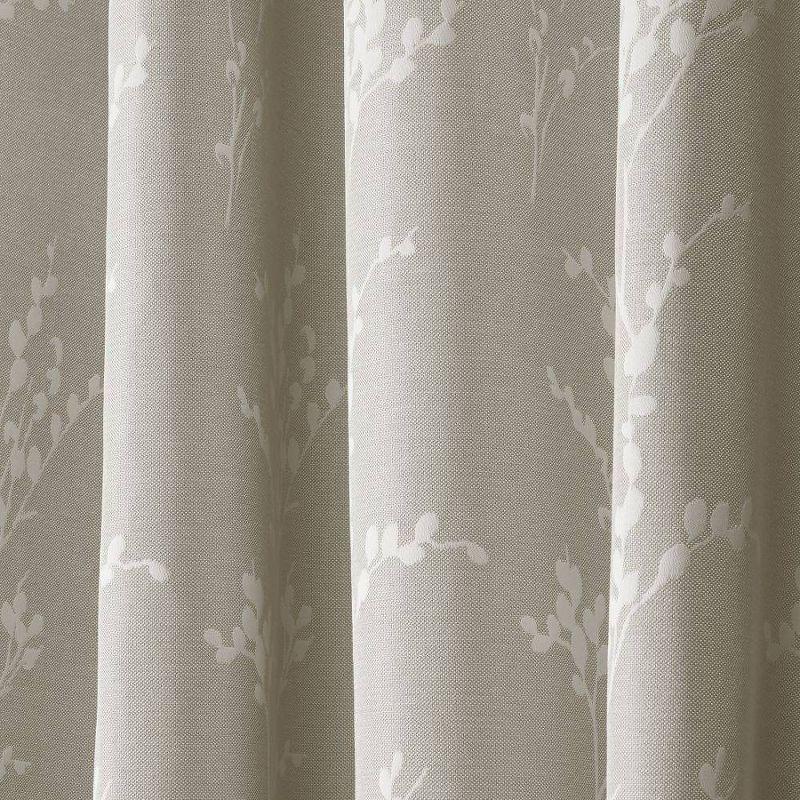 Nicole Miller Nicole Miller Turion Floral Room Darkening Blackout Grommet Top Curtain Panel Pair (Set of 2)