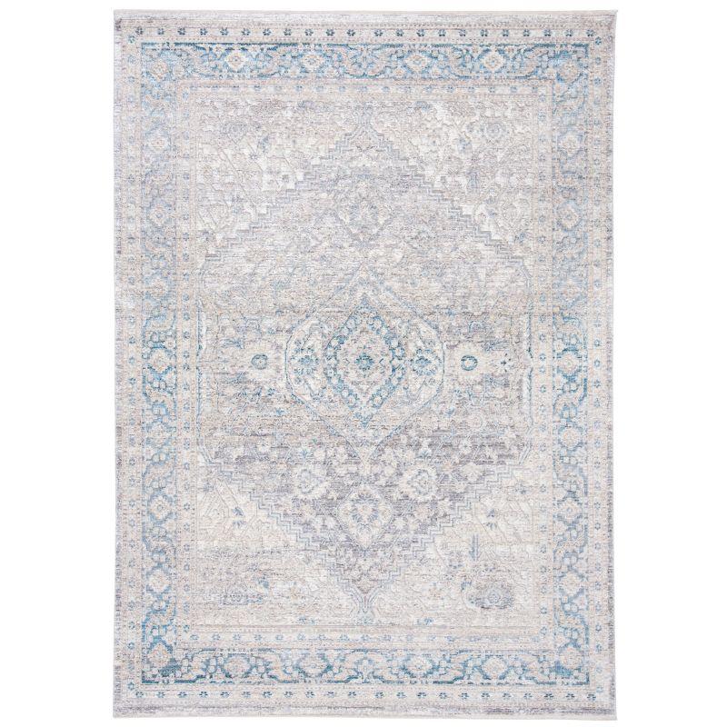 Dream DRM411 Power Loomed Indoor Area Rug - Grey/Blue - 6'7"x6'7" - Safavieh