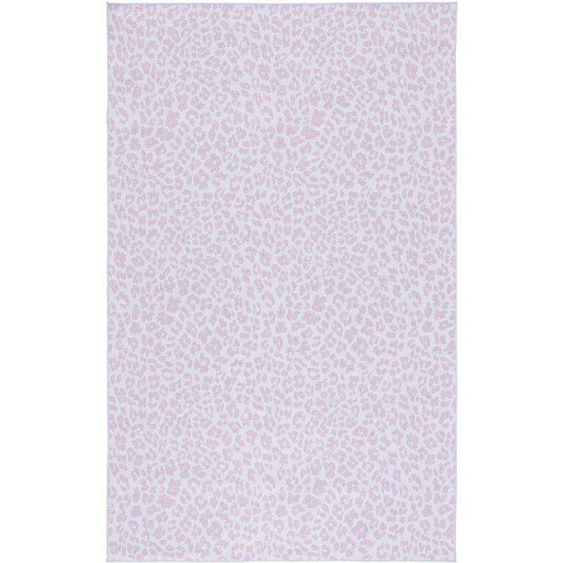 Faux Hide FAH505 Power Loomed Machine Washable Indoor Area Rug - Ivory/Pink - 5'x8' - Safavieh