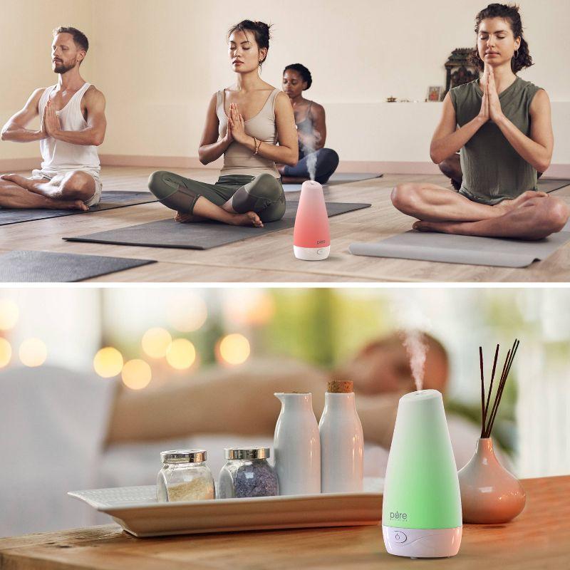 White Ultrasonic Aromatherapy Diffuser with Color-Changing LED