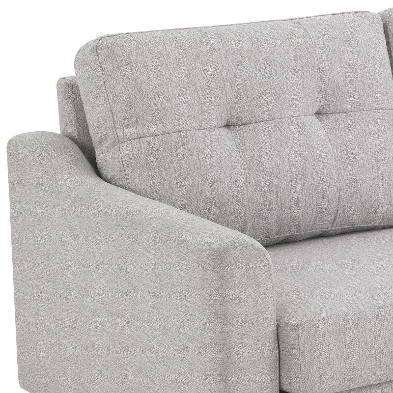 Serta Bellamy 2 in 1 Convertible Loveseat Chaise and Ottoman