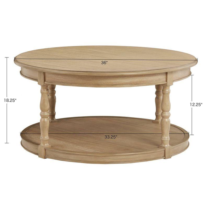 Martha Stewart Martha Stewart Belden Round Coffee Table on Hidden Casters