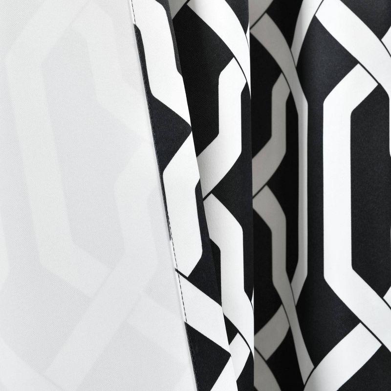 Lush Decor Trellis Polyester Room Darkening Curtain Pair (Set of 2)