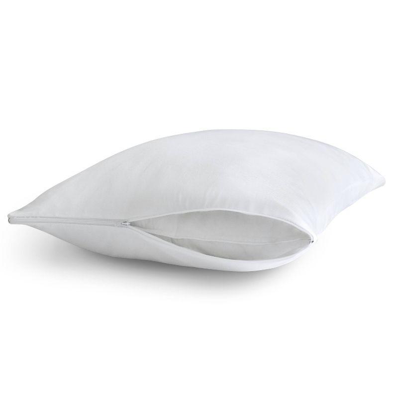 King Perfect Protection Cool Touch Pillow Protector - Allerease: Hypoallergenic, Zippered, Machine Washable