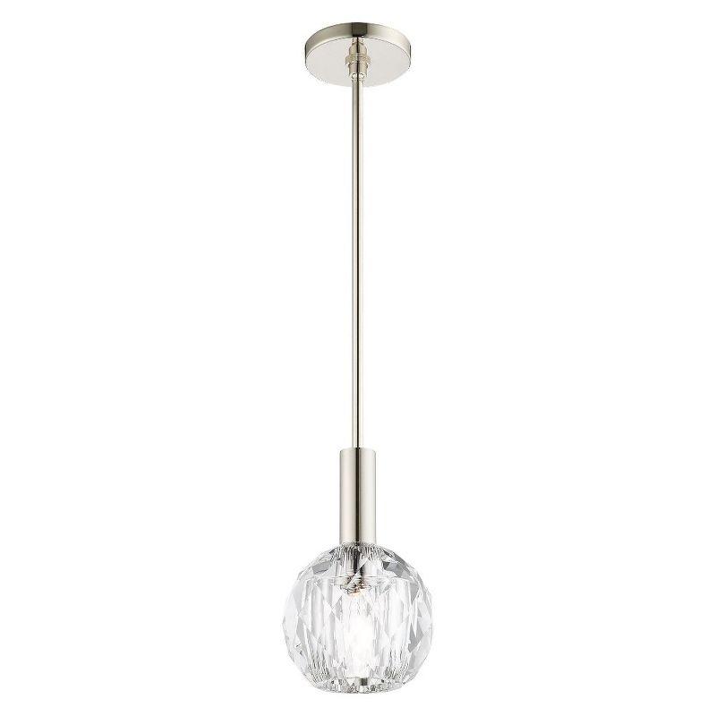 Lighting Lumens 1 - Light Single Globe Pendant with Crystal Accents | Wayfair