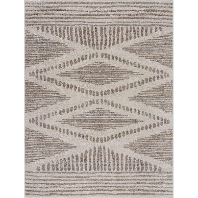Hauteloom Rectangle Area Rug   Ivory