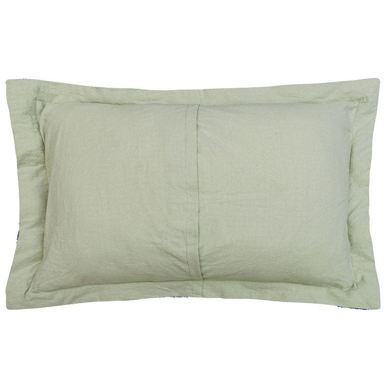 Better Trends Heirloom 100% Cotton Sham Machine Washable Pillow Cover with Medallion Pattern
