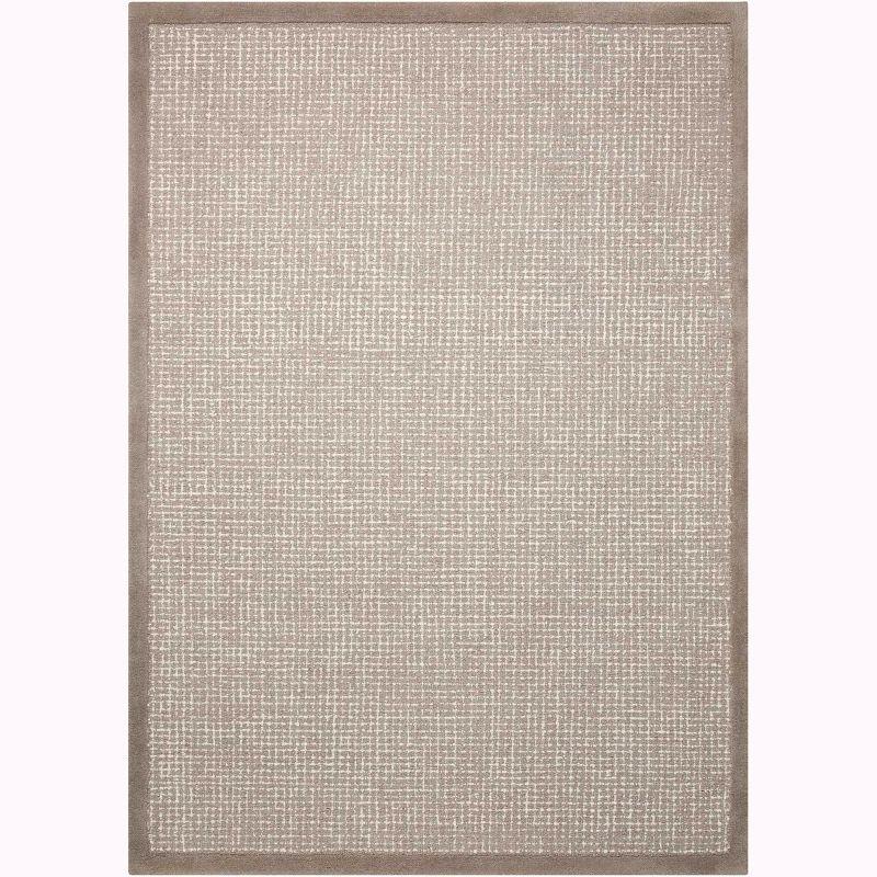 Luxurious Grey/Ivory Hand-Tufted Wool Area Rug 8' x 10'