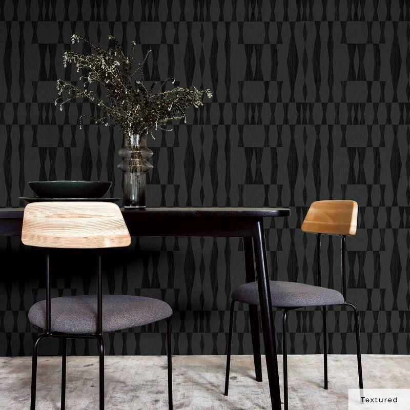 Mirin Peel + Stick Wallpaper - Textured Carbon