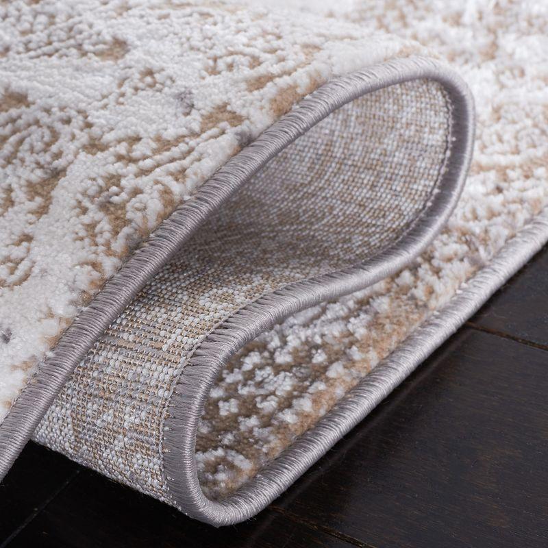 Amelia ALA271 Machine Made Indoor Area Rug - Beige/Gray - 6'-7"x6'-7" - Safavieh