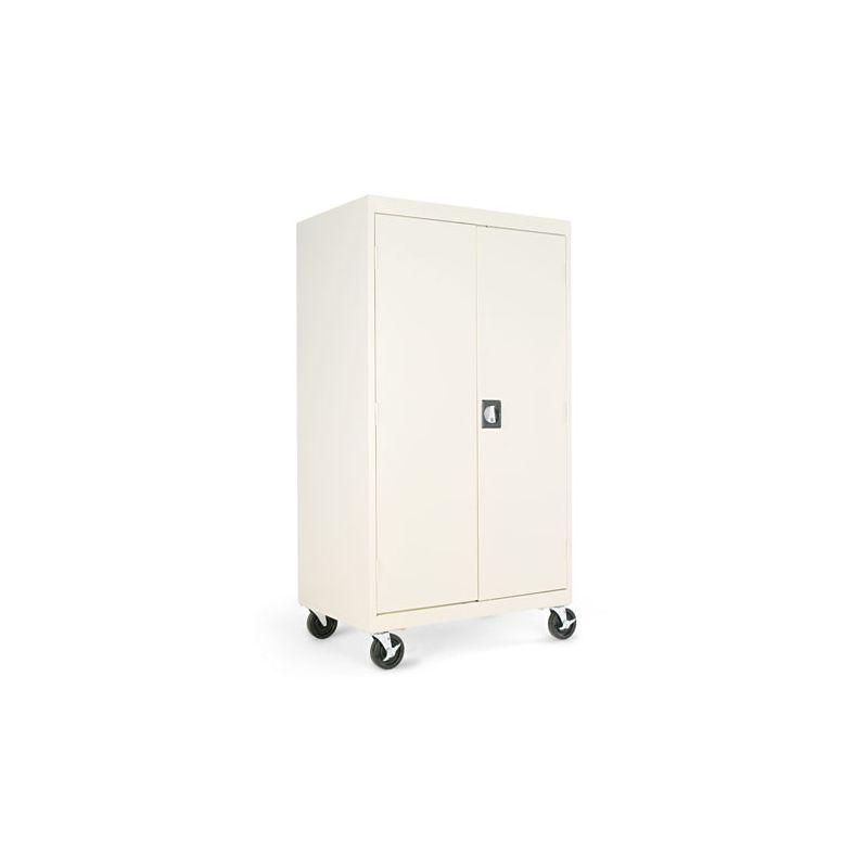 Putty Steel 66" Tall Storage Cabinet with Adjustable Shelves