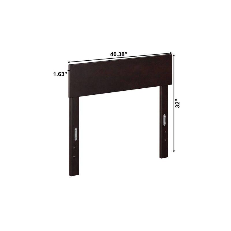 Twin Boston Headboard Espresso - AFI: Solid Wood, Sleek Finish, Adjustable Height