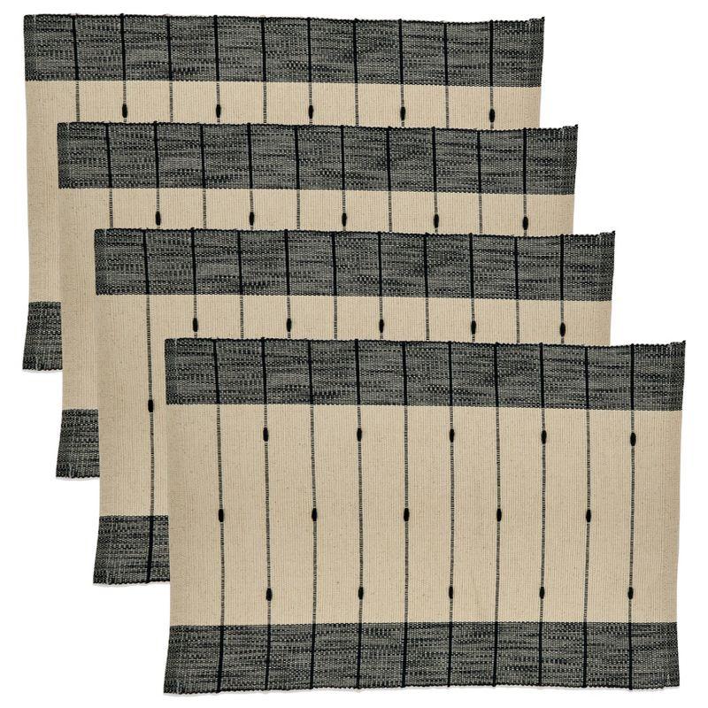 Saro Lifestyle Thin Stripe Design Table Mats