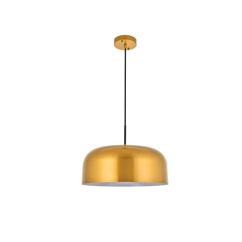 Elegant Lighting Etude 1 light satin gold Pendant